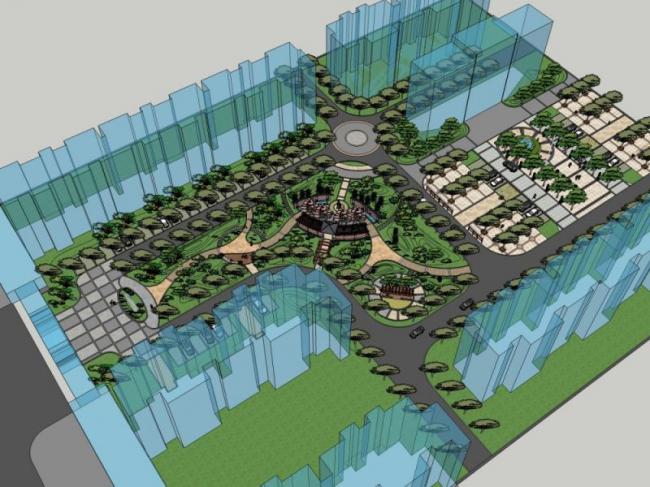 Sketchup景观模型|住宅景观,现代风格 Sketchup景观模型|住宅景观,现代风格