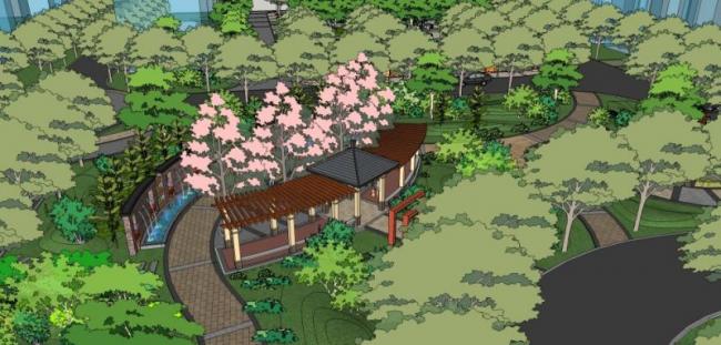 Sketchup景观模型|住宅景观,现代风格 Sketchup景观模型|住宅景观,现代风格