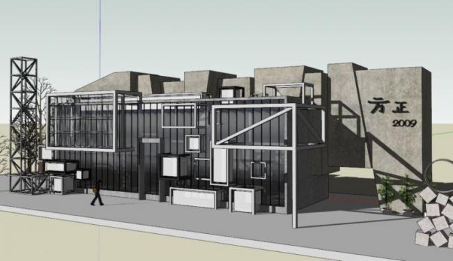 Sketchup商业模型|低层售楼处,现代风格 Sketchup商业模型|低层售楼处,现代风格