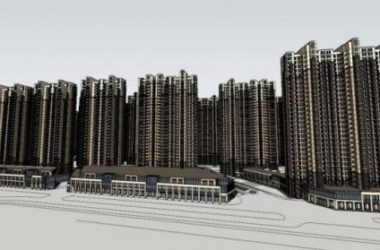 Sketchup住宅模型|超高层住宅小区,居住建筑,古典风格-BIM建筑网