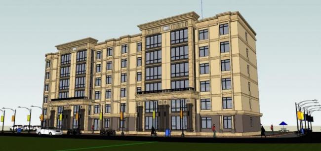 Sketchup住宅模型|多层住宅,古典风格 Sketchup住宅模型|多层住宅,古典风格