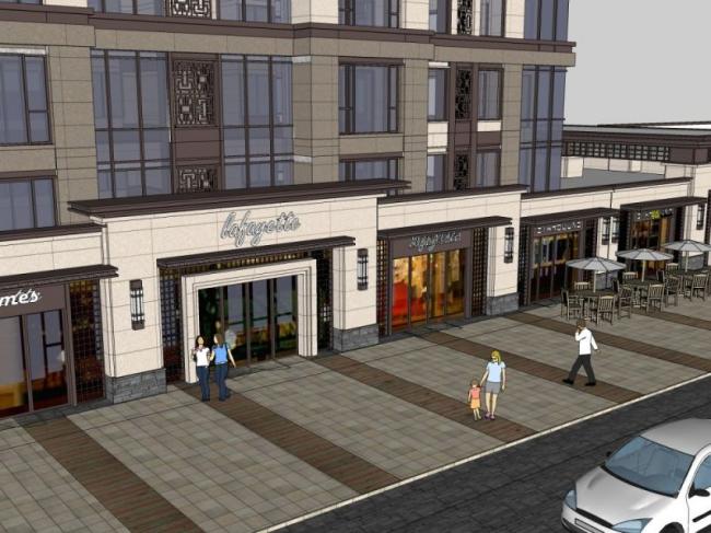 Sketchup商业模型|底层商业街,现代风格 Sketchup商业模型|底层商业街,现代风格