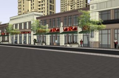 Sketchup住宅模型|高层住宅,底层商业,居住建筑,古典风格-BIM建筑网