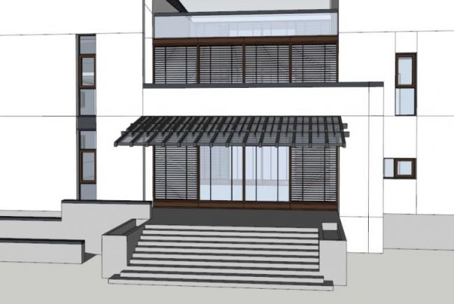 Sketchup商业模型|多层会所,现代中式风格 Sketchup商业模型|多层会所,现代中式风格