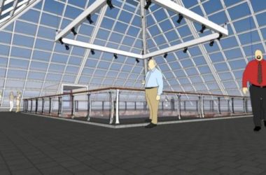 Sketchup文化模型|玻璃金字塔加下沉式广场,文化建筑,现代风格-BIM建筑网