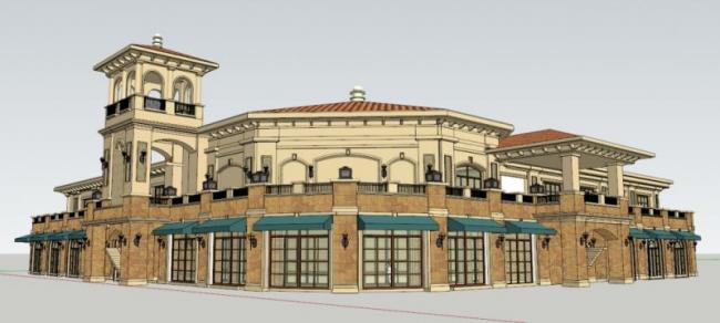 Sketchup商业模型|餐厅,意大利古典风格 Sketchup商业模型|餐厅,意大利古典风格