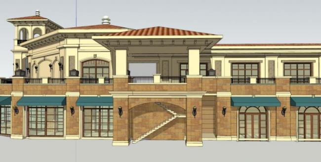 Sketchup商业模型|餐厅,意大利古典风格 Sketchup商业模型|餐厅,意大利古典风格