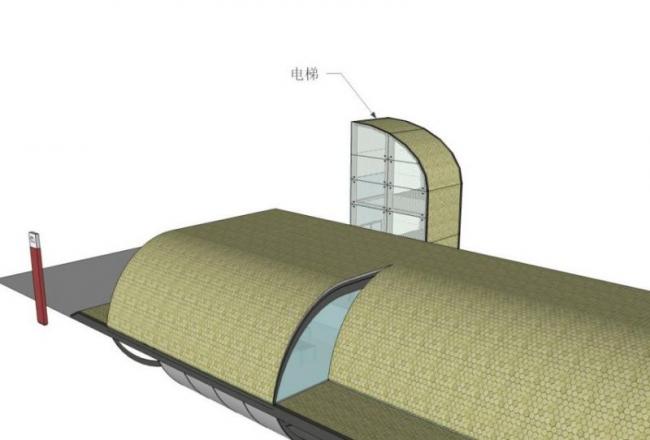 Sketchup车站路桥|地铁站出入口,现代风格 Sketchup车站路桥|地铁站出入口,现代风格