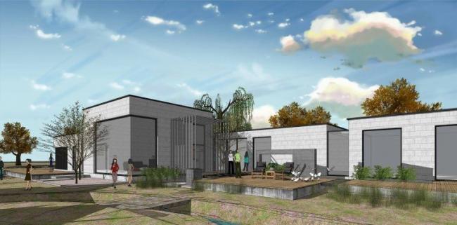 Sketchup商业模型|低层会所,现代风格 Sketchup商业模型|低层会所,现代风格