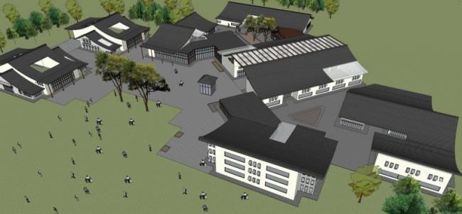 Sketchup住宅模型|多层住宅,现代中式风格 Sketchup住宅模型|多层住宅,现代中式风格