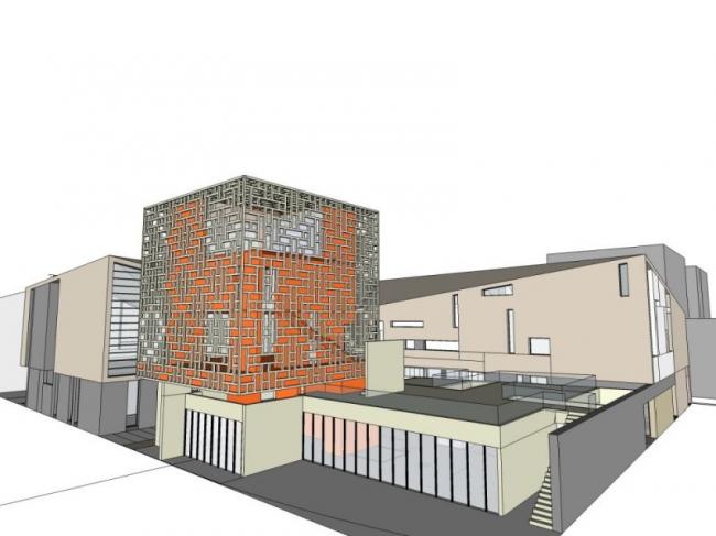 Sketchup商业模型|多层商业街,现代风格 Sketchup商业模型|多层商业街,现代风格