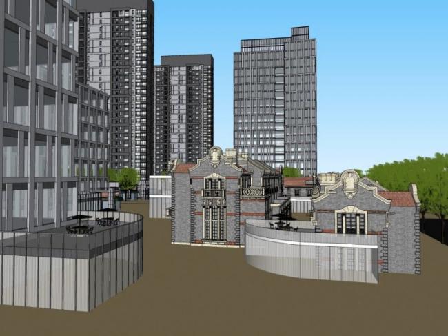Sketchup住宅模型|高层住宅小区,现代风格 Sketchup住宅模型|高层住宅小区,现代风格