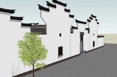 Sketchup住宅模型|徽派民居,中式风格-BIM建筑网