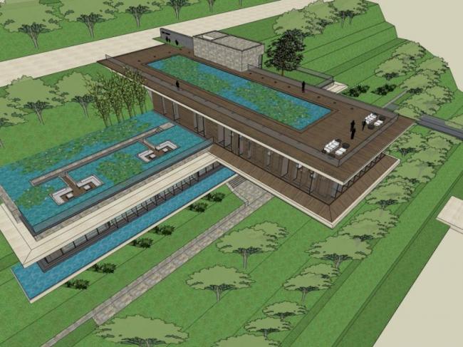 Sketchup商业模型|多层会所,现代风格 Sketchup商业模型|多层会所,现代风格