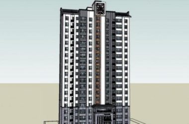 Sketchup住宅模型|高层住宅,现代中式风格-BIM建筑网