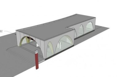 Sketchup车站路桥|地铁站出入口,现代风格-BIM建筑网