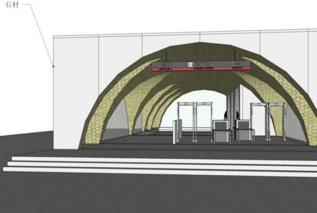 Sketchup车站路桥|地铁站出入口,现代风格 Sketchup车站路桥|地铁站出入口,现代风格