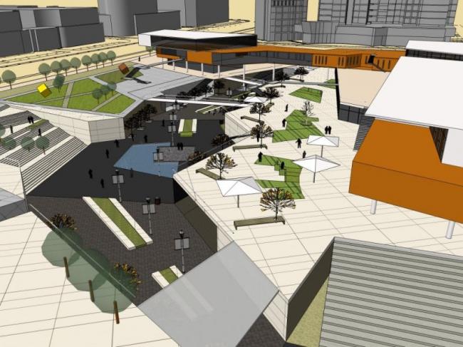 Sketchup商业模型|多层商业中心,现代风格 Sketchup商业模型|多层商业中心,现代风格