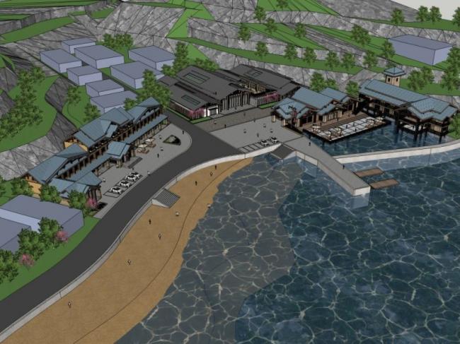 Sketchup商业模型|餐厅,现代中式风格 Sketchup商业模型|餐厅,现代中式风格