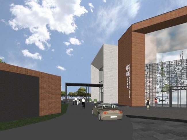 Sketchup商业模型|多层商业街,现代风格 Sketchup商业模型|多层商业街,现代风格