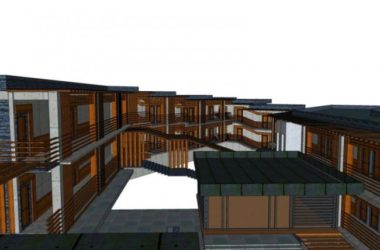 Sketchup酒店模型|多层旅馆,现代风格-BIM建筑网