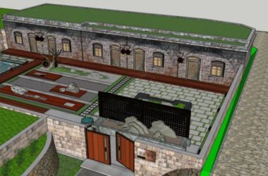Sketchup住宅模型|窑洞,古典风格-BIM建筑网