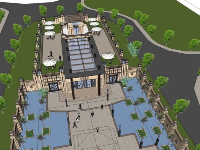 Sketchup商业模型|多层会所,古典风格 Sketchup商业模型|多层会所,古典风格