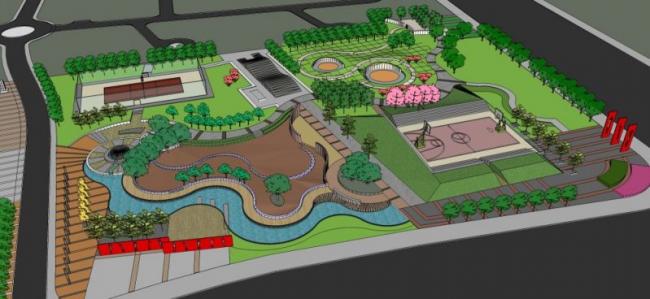 Sketchup景观模型|公园景观,现代风格 Sketchup景观模型|公园景观,现代风格