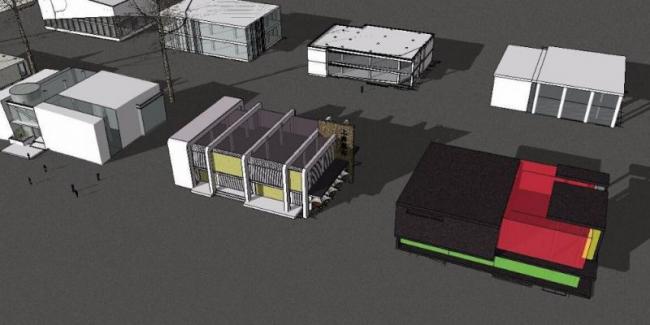 Sketchup商业模型|售楼处,现代风格 Sketchup商业模型|售楼处,现代风格