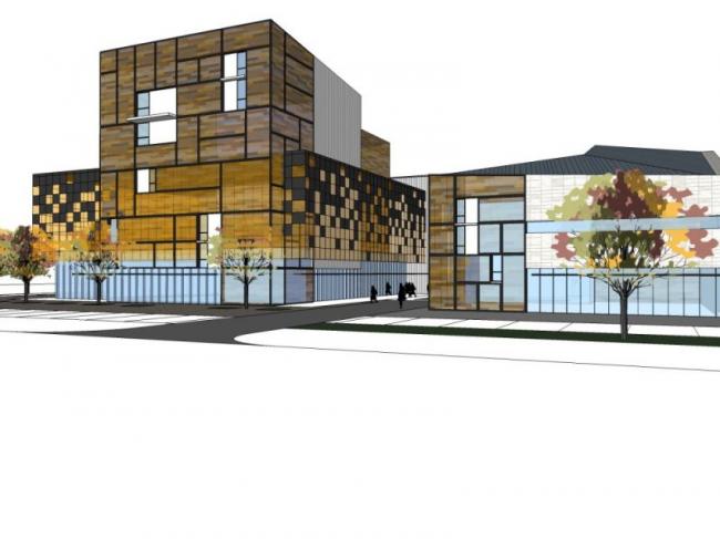 Sketchup商业模型|多层商业街,现代风格 Sketchup商业模型|多层商业街,现代风格