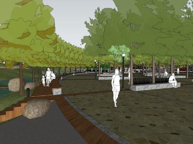 Sketchup景观模型|公园景观,现代风格 Sketchup景观模型|公园景观,现代风格