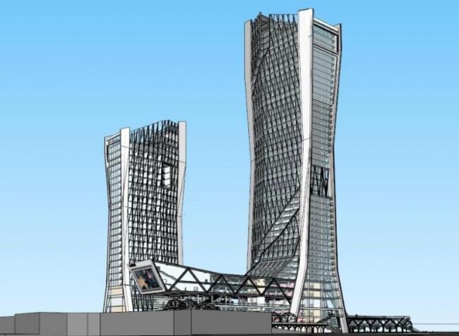 Sketchup办公模型|超高层办公楼,现代风格 Sketchup办公模型|超高层办公楼,现代风格