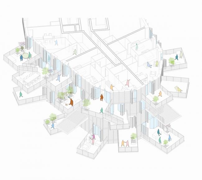 BIM建筑|枝叶四散,挺立耸立的白色树塔公寓 / 藤本壮介等 BIM建筑|枝叶四散,挺立耸立的白色树塔公寓 / 藤本壮介等