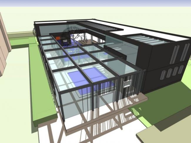 Sketchup商业模型|低层售楼处,现代风格 Sketchup商业模型|低层售楼处,现代风格