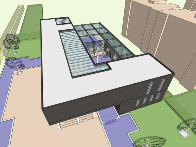 Sketchup商业模型|低层售楼处,现代风格 Sketchup商业模型|低层售楼处,现代风格