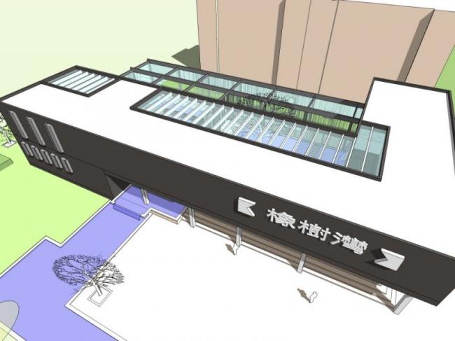 Sketchup商业模型|低层售楼处,现代风格 Sketchup商业模型|低层售楼处,现代风格