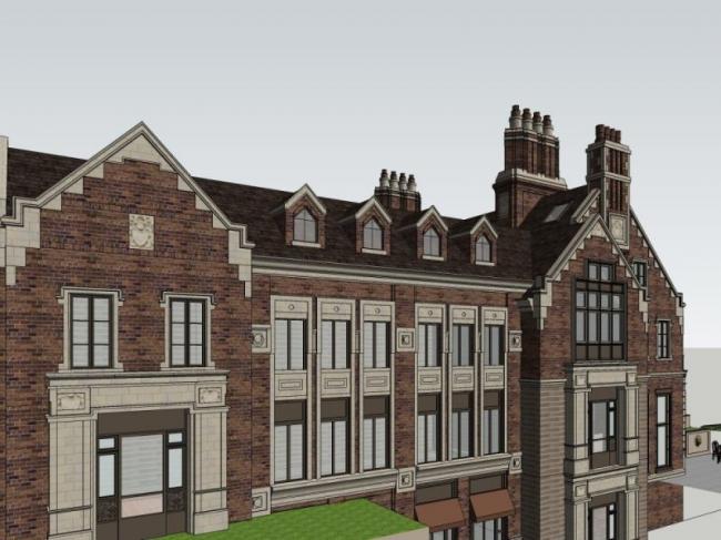 Sketchup商业模型|多层会所,古典风格 Sketchup商业模型|多层会所,古典风格