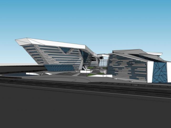 Sketchup文化模型|多层文化馆,现代风格 Sketchup文化模型|多层文化馆,现代风格