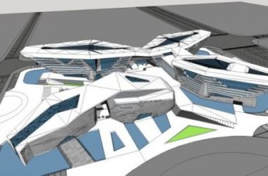 Sketchup文化模型|多层文化馆,现代风格-BIM建筑网