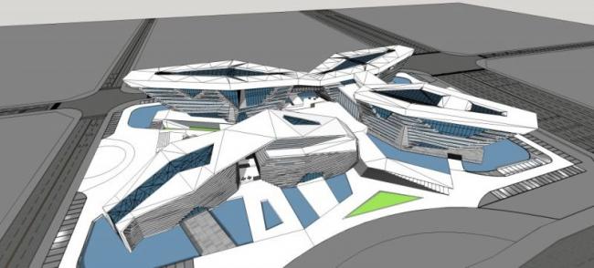 Sketchup文化模型|多层文化馆,现代风格 Sketchup文化模型|多层文化馆,现代风格