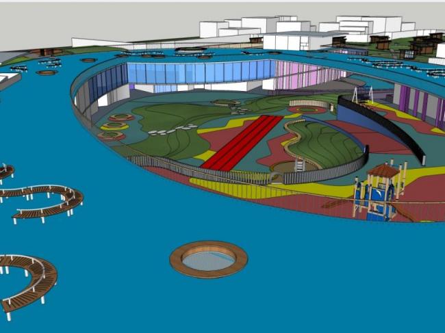 Sketchup商业模型|儿童游乐场,现代风格 Sketchup商业模型|儿童游乐场,现代风格