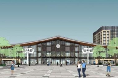 Sketchup车站路桥|多层汽车站,现代风格-BIM建筑网