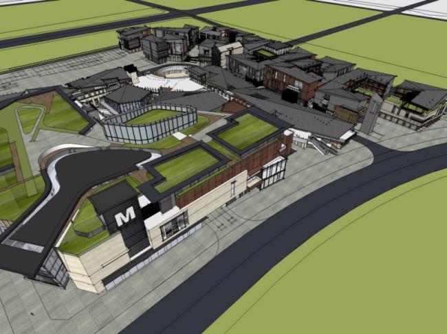 Sketchup商业模型|商业综合体,现代风格 Sketchup商业模型|商业综合体,现代风格