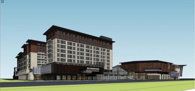 Sketchup商业模型|商业综合体,现代风格 Sketchup商业模型|商业综合体,现代风格