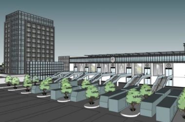 Sketchup车站路桥|多层汽车站,现代风格-BIM建筑网