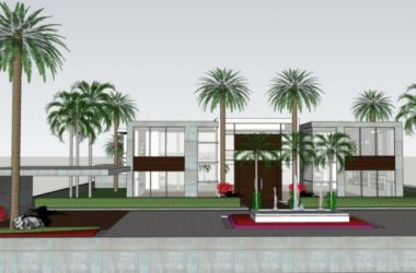 Sketchup酒店模型|低层酒店,现代风格-BIM建筑网