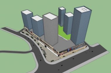 Sketchup综合体模型|超高层商业中心,现代风格-BIM建筑网