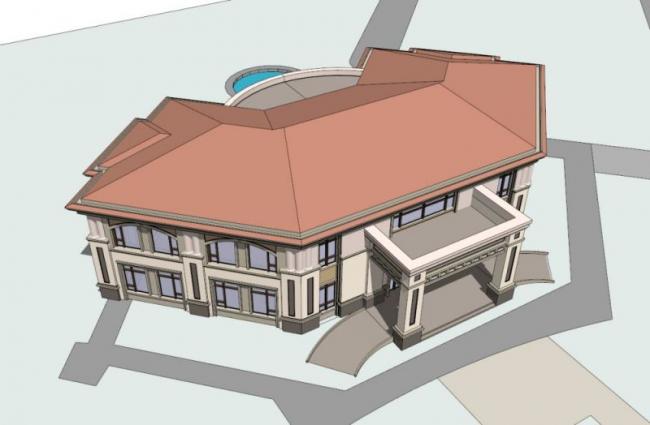 Sketchup商业模型|会所,古典风格 Sketchup商业模型|会所,古典风格