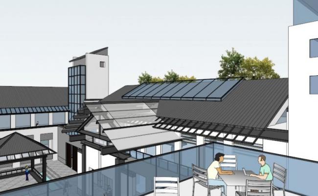 Sketchup商业模型|多层徽派会所,现代中式 Sketchup商业模型|多层徽派会所,现代中式