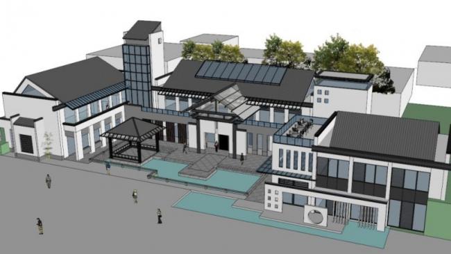 Sketchup商业模型|多层徽派会所,现代中式 Sketchup商业模型|多层徽派会所,现代中式